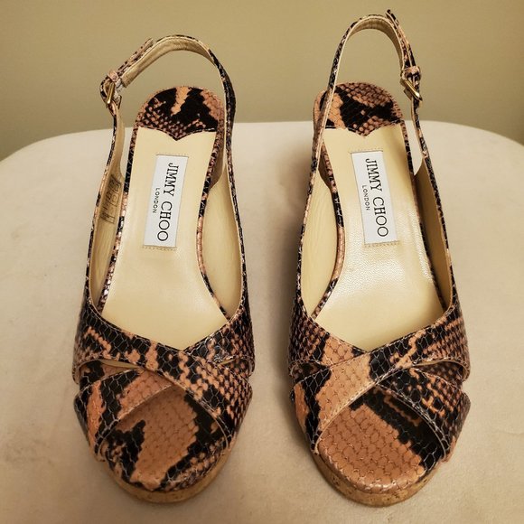 Jimmy Choo Wedge Sandals New no tags - Picture 1 of 5